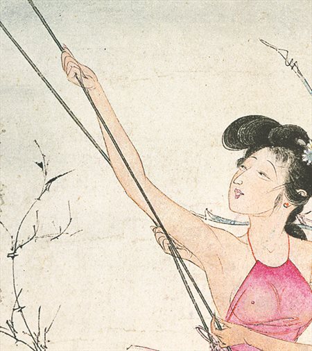 五峰-胡也佛的仕女画和最知名的金瓶梅秘戏图